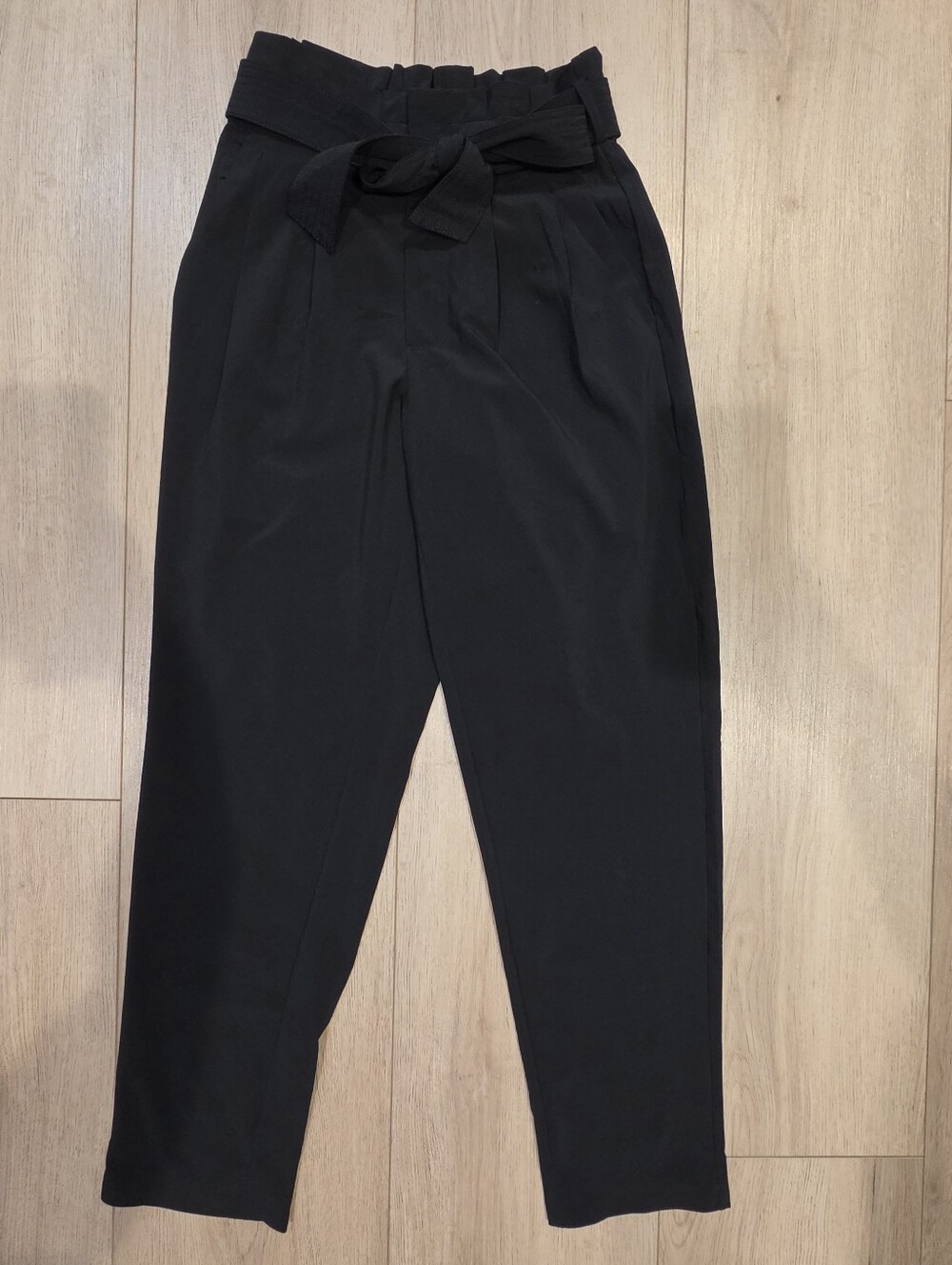 Athleta Skyline Pant II Womens Size 0 Black High Rise Tie Waist Ankle Pants